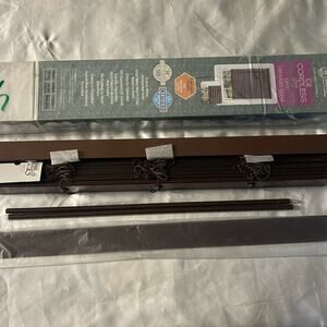 Luna Venetian wood mahogany blinds 27” by 64”